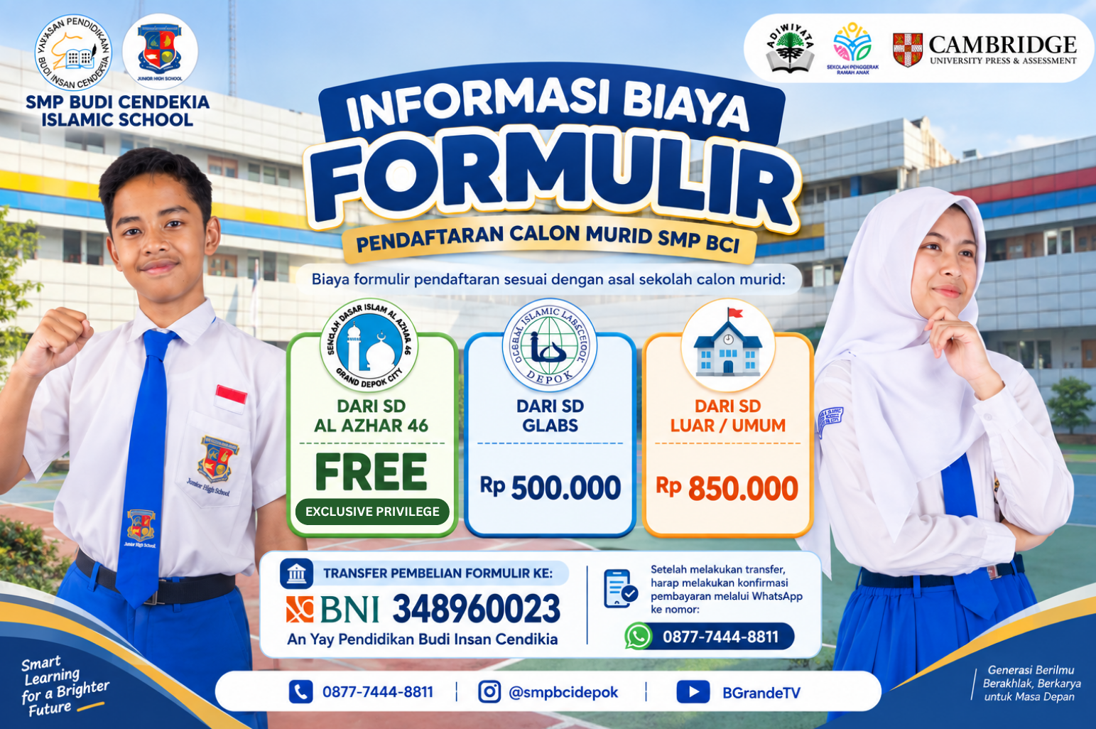 Informasi Biaya Formulir